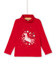 Sous-pull à col roulé et imprimé licorne à paillette  KANOSOUP / 20W901Q1SPLF529